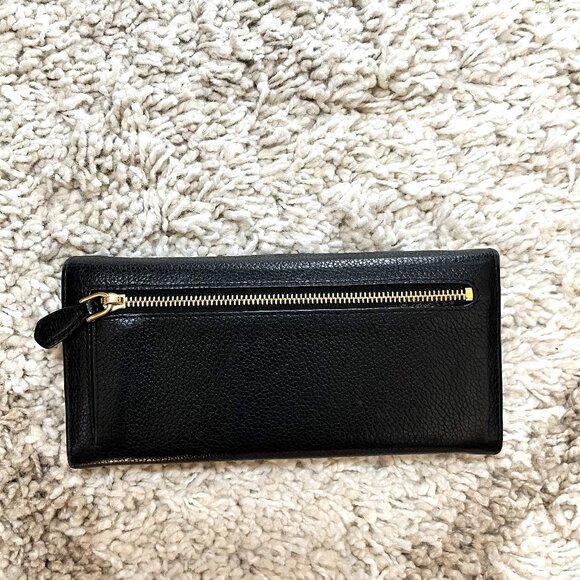 Prada Black Leather Long Wallet (Authentic, Calfskin) - Picture 7 of 16